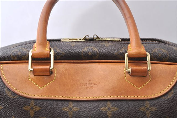 Authentic Louis Vuitton Monogram Deauville Hand Bag M47270 LV 7469D