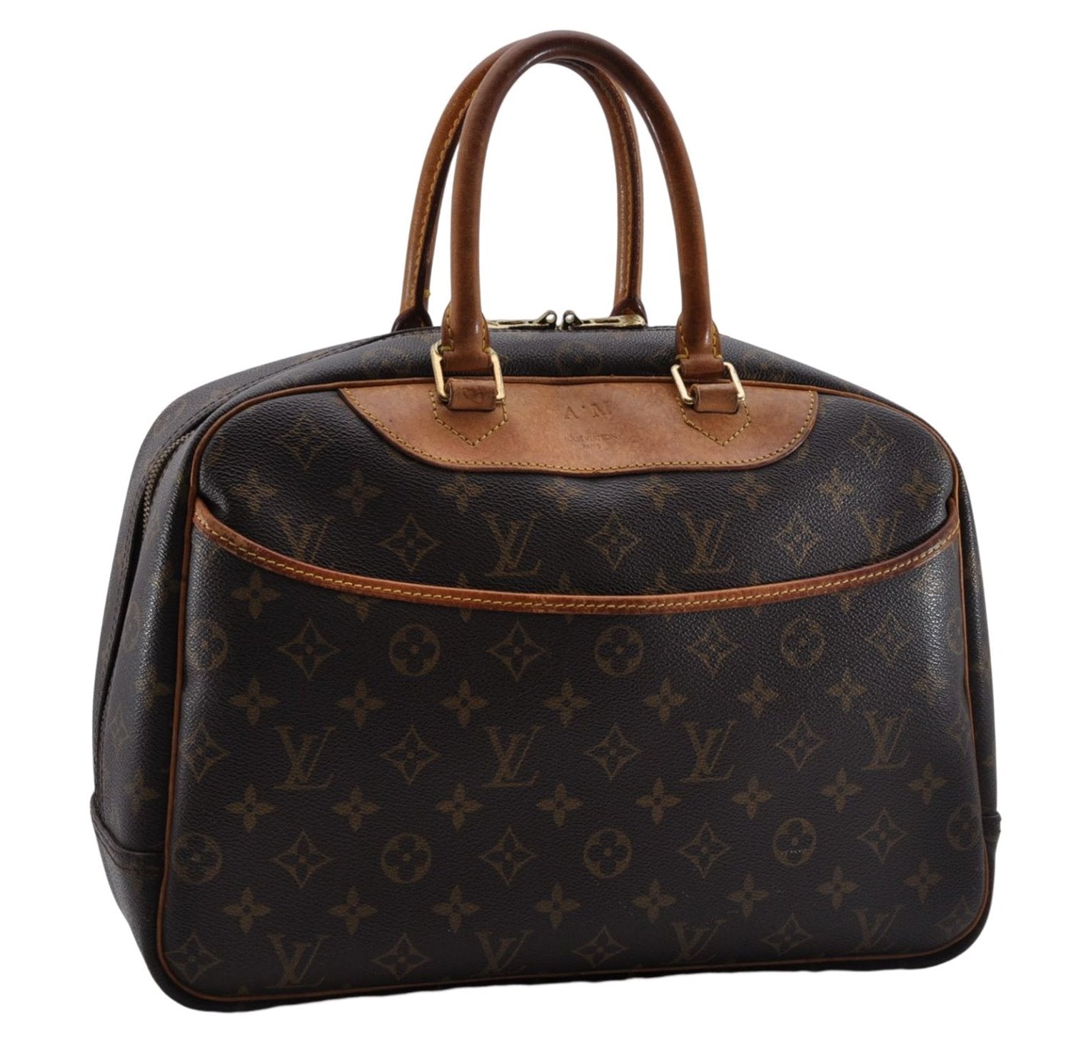 Authentic Louis Vuitton Monogram Deauville Hand Bag Purse M47270 LV 7470D