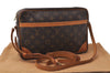 Auth Louis Vuitton Monogram Trocadero 30 Shoulder Cross Body Bag M51272 LV 7471D