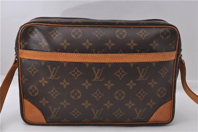 Auth Louis Vuitton Monogram Trocadero 30 Shoulder Cross Body Bag M51272 LV 7471D
