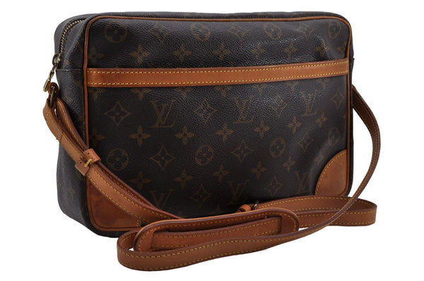 Auth Louis Vuitton Monogram Trocadero 30 Shoulder Cross Body Bag M51272 LV 7472D
