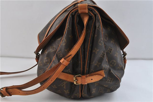 Auth LOUIS VUITTON Monogram Saumur 35 Shoulder Cross Body Bag M42254 LV 7475C