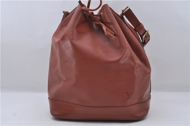 Authentic Louis Vuitton Epi Noe Shoulder Bag Brown M44028 LV 7476D
