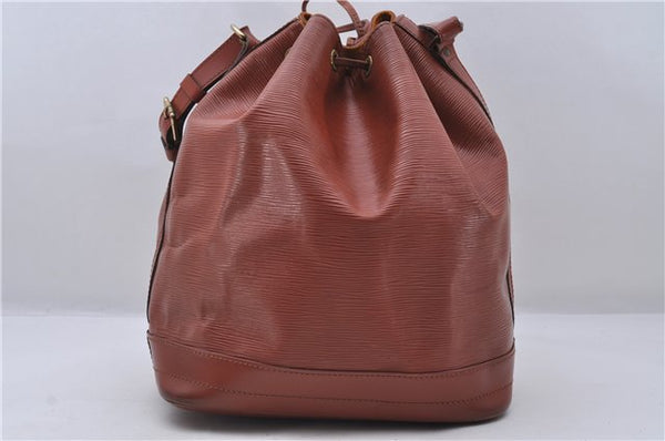 Authentic Louis Vuitton Epi Noe Shoulder Bag Brown M44028 LV 7476D