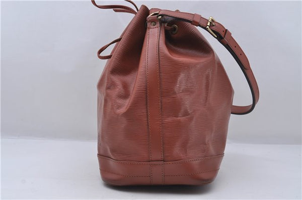 Authentic Louis Vuitton Epi Noe Shoulder Bag Brown M44028 LV 7476D