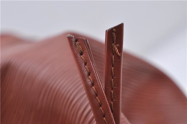 Authentic Louis Vuitton Epi Noe Shoulder Bag Brown M44028 LV 7476D