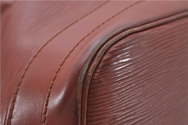 Authentic Louis Vuitton Epi Noe Shoulder Bag Brown M44028 LV 7476D