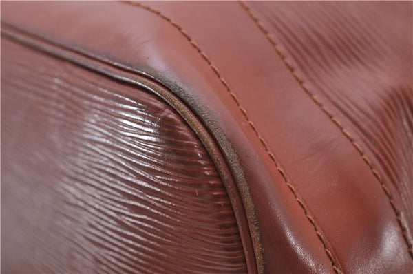 Authentic Louis Vuitton Epi Noe Shoulder Bag Brown M44028 LV 7476D