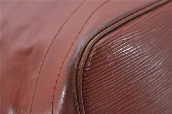 Authentic Louis Vuitton Epi Noe Shoulder Bag Brown M44028 LV 7476D