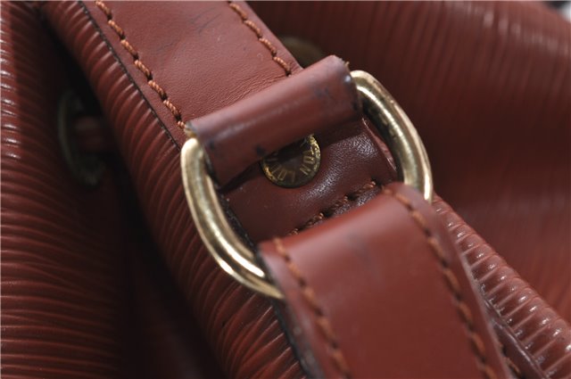 Authentic Louis Vuitton Epi Noe Shoulder Bag Brown M44028 LV 7476D