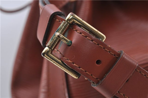 Authentic Louis Vuitton Epi Noe Shoulder Bag Brown M44028 LV 7476D