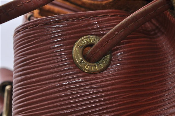 Authentic Louis Vuitton Epi Noe Shoulder Bag Brown M44028 LV 7476D