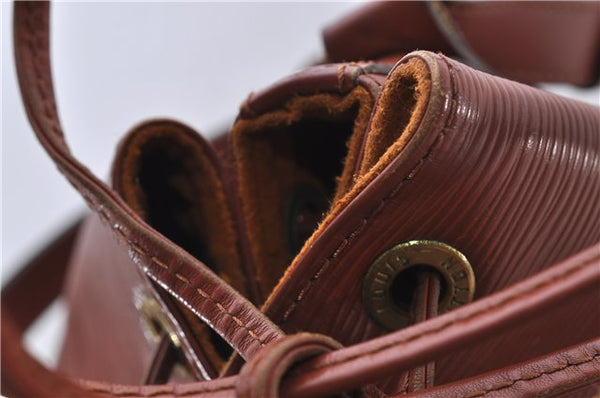 Authentic Louis Vuitton Epi Noe Shoulder Bag Brown M44028 LV 7476D