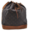 Authentic Louis Vuitton Monogram Noe Shoulder Bag M42224 LV 7478D