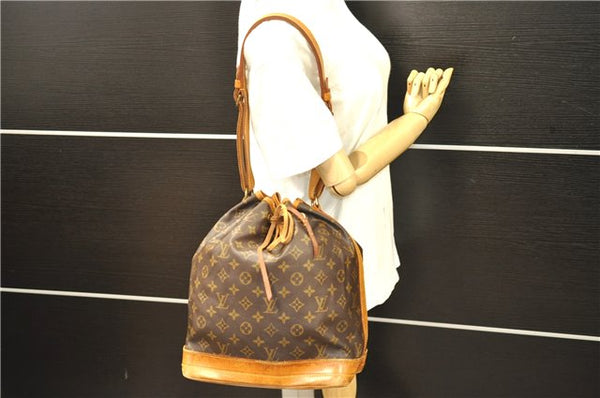 Authentic Louis Vuitton Monogram Noe Shoulder Bag M42224 LV 7478D