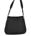 Authentic GUCCI Micro GG Nylon Leather Shoulder Hand Bag 0050846 Black 7480C