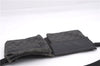 Authentic GUCCI Vintage Waist Body Bag Purse GG Canvas Leather 28566 Black 7481E