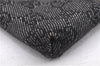 Authentic GUCCI Vintage Waist Body Bag Purse GG Canvas Leather 28566 Black 7481E