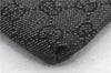 Authentic GUCCI Vintage Waist Body Bag Purse GG Canvas Leather 28566 Black 7481E