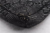 Authentic GUCCI Vintage Waist Body Bag Purse GG Canvas Leather 28566 Black 7481E