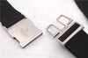 Authentic GUCCI Vintage Waist Body Bag Purse GG Canvas Leather 28566 Black 7481E