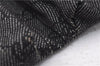 Authentic GUCCI Vintage Waist Body Bag Purse GG Canvas Leather 28566 Black 7481E