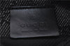 Authentic GUCCI Vintage Waist Body Bag Purse GG Canvas Leather 28566 Black 7481E