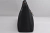 Authentic FENDI Vintage Shoulder Hand Bag Purse Jersey Leather Black 7483I