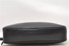 Authentic GUCCI Vintage Clutch Hand Bag Leather Black 7484C