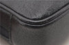 Authentic GUCCI Vintage Clutch Hand Bag Leather Black 7484C