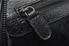 Authentic GUCCI Vintage Clutch Hand Bag Leather Black 7484C