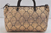 Authentic PRADA Nylon Hand Tote Bag Gold 7485C