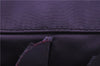 Authentic PRADA Frill Nylon Leather Hand Bag Purse Purple 7486C