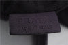 Authentic PRADA Frill Nylon Leather Hand Bag Purse Purple 7486C