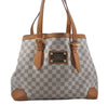 Auth Louis Vuitton Damier Azur Hampstead MM Shoulder Tote Bag N51206 LV 7486D