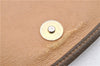 Authentic GUCCI Web Sherry Line Clutch Bag GG PVC Leather Brown 7489C