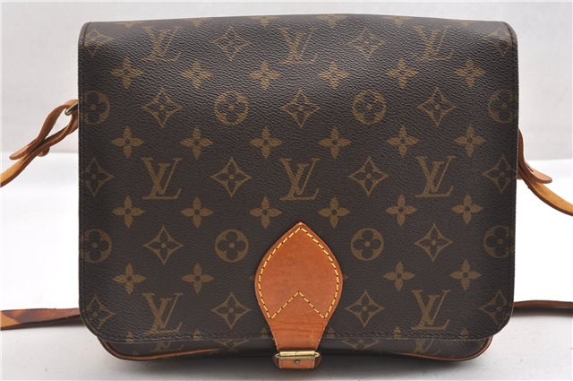 Authentic Louis Vuitton Monogram Cartouchiere GM M51252 Shoulder Cross Bag 7492F