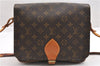 Authentic Louis Vuitton Monogram Cartouchiere GM M51252 Shoulder Cross Bag 7492F