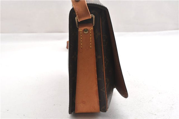 Authentic Louis Vuitton Monogram Cartouchiere GM M51252 Shoulder Cross Bag 7492F