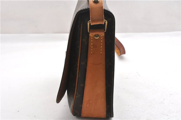 Authentic Louis Vuitton Monogram Cartouchiere GM M51252 Shoulder Cross Bag 7492F