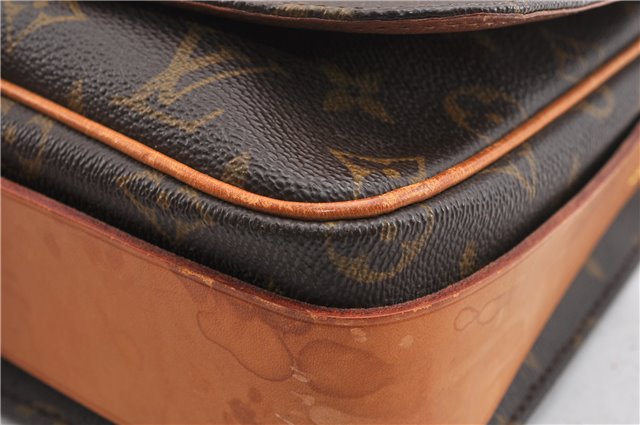 Authentic Louis Vuitton Monogram Cartouchiere GM M51252 Shoulder Cross Bag 7492F