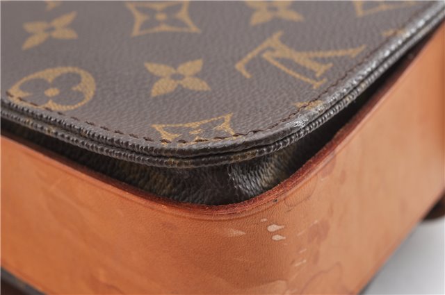 Authentic Louis Vuitton Monogram Cartouchiere GM M51252 Shoulder Cross Bag 7492F