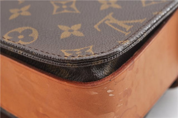 Authentic Louis Vuitton Monogram Cartouchiere GM M51252 Shoulder Cross Bag 7492F
