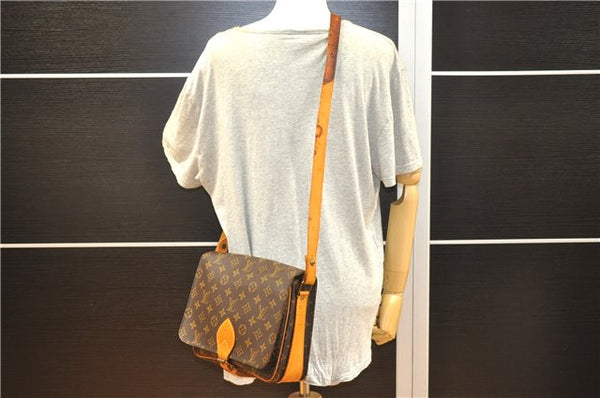 Authentic Louis Vuitton Monogram Cartouchiere GM M51252 Shoulder Cross Bag 7492F