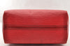 Authentic Louis Vuitton Epi Speedy 30 Hand Boston Bag Red M43007 LV 7492I