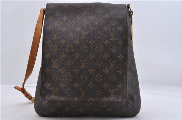 Authentic Louis Vuitton Monogram Musette Shoulder Cross Body Bag M51256 LV 7495D