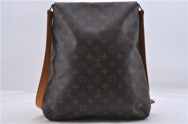 Authentic Louis Vuitton Monogram Musette Shoulder Cross Body Bag M51256 LV 7495D