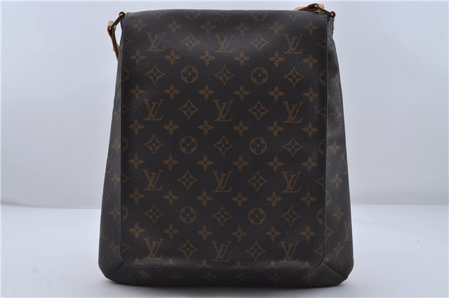 Authentic Louis Vuitton Monogram Musette Shoulder Cross Body Bag M51256 LV 7496D