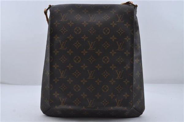 Authentic Louis Vuitton Monogram Musette Shoulder Cross Body Bag M51256 LV 7496D