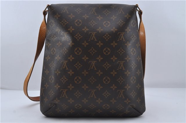 Authentic Louis Vuitton Monogram Musette Shoulder Cross Body Bag M51256 LV 7496D